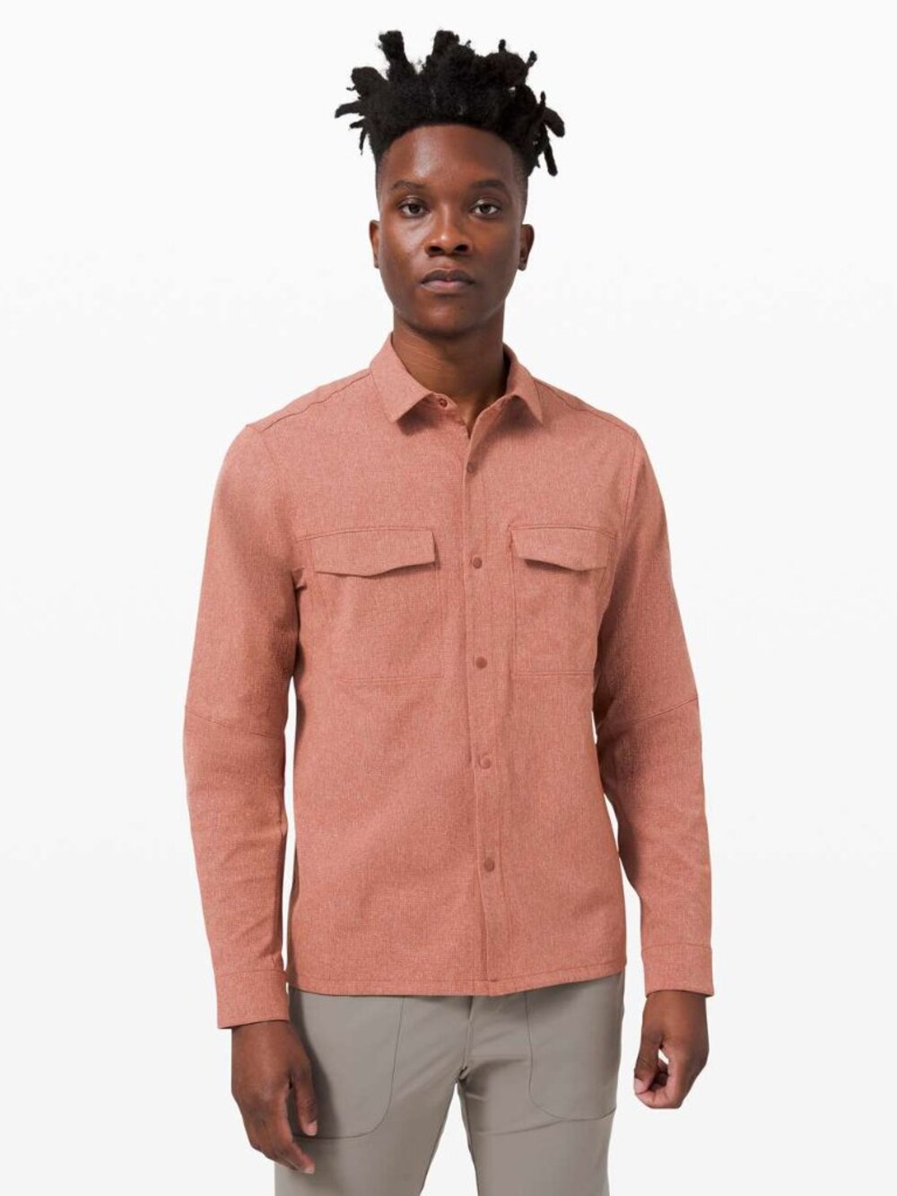 Lululemon Airing Easy Collared Overshirt - XXL - Deep Terracotta lightweight